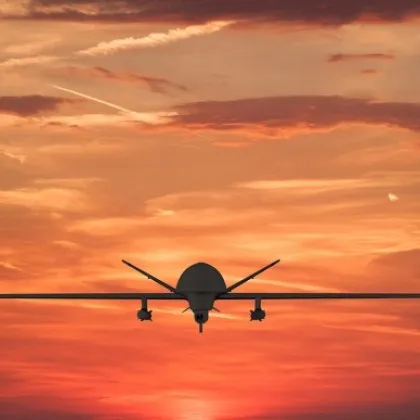 Местен фермер е открил останките от атакуващ дрон около 15 00