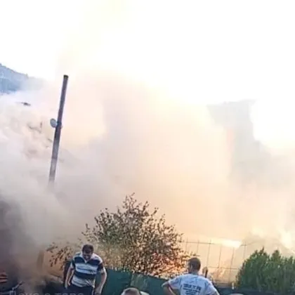 Пожар гори в родопския град Сърница Вчера е получен сигнал