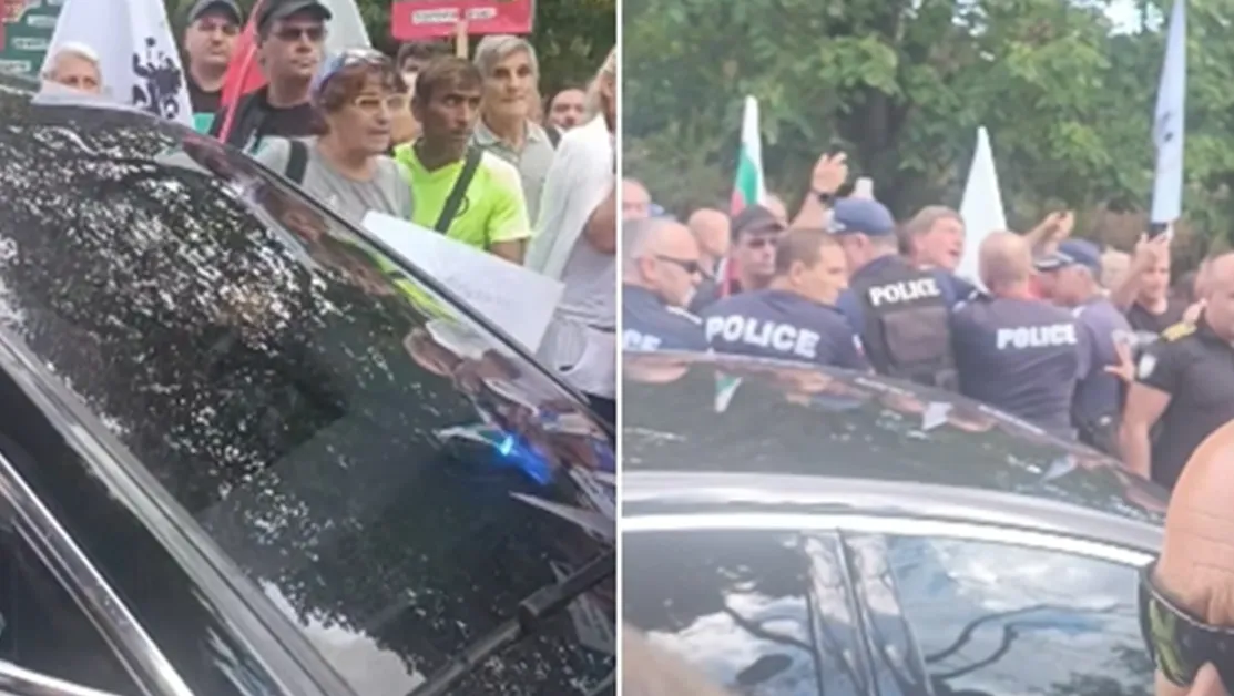 Напрежение пред ВМЗ-Сопот, протестиращи обградиха кола със специален режим на движение ВИДЕО+СНИМКИ