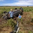 BMW в канавката: свидетел разказа за хаоса и липсата на адекватност при катастрофа СНИМКИ