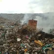 Пожар избухна на сметището в Цалапица СНИМКИ