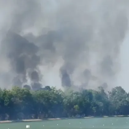 Пожарът на Гребната база в Пловдив е ликвидиран напълно съобщи