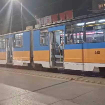 Днес вечерта трамвай аварира на бул Константин Величков в София