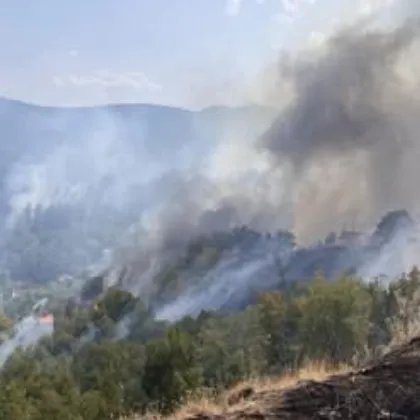 Продължават усилията на огнеборци горски служители и доброволци за овладяване