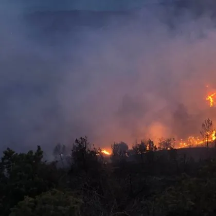 Западният фронт на пожара в Национален парк Рила е овладян