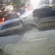 Монтанец помля два автомобила на известна верига ресторанти и избяга ВИДЕA