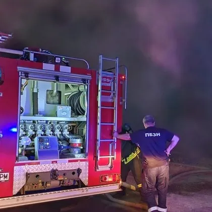 Пожар се разгоря в землищата на селата Екзарх Антимово Добриново Смолник