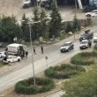 Сблъсък на метри от „Токуда": полиция и линейка на място