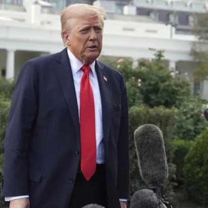 Президентът Доналд Тръмп заяви днес че вярва че войната между