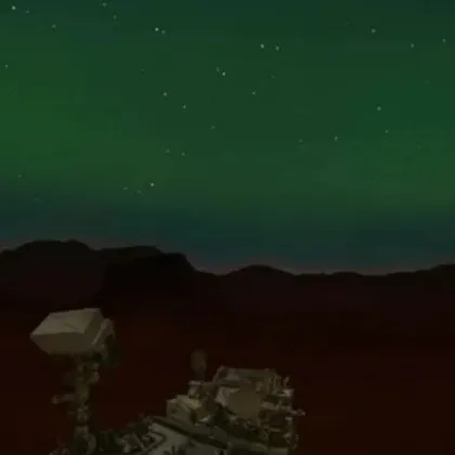 Марс често е наричан Червената планета но при определени космически