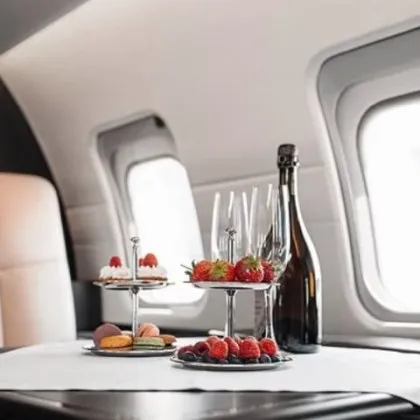 Можете да повишите класа на обслужване в самолета до ниво на лукс и