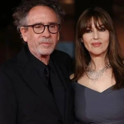 Холивудският режисьор Тим Бъртън и италианската актриса и модел Моника