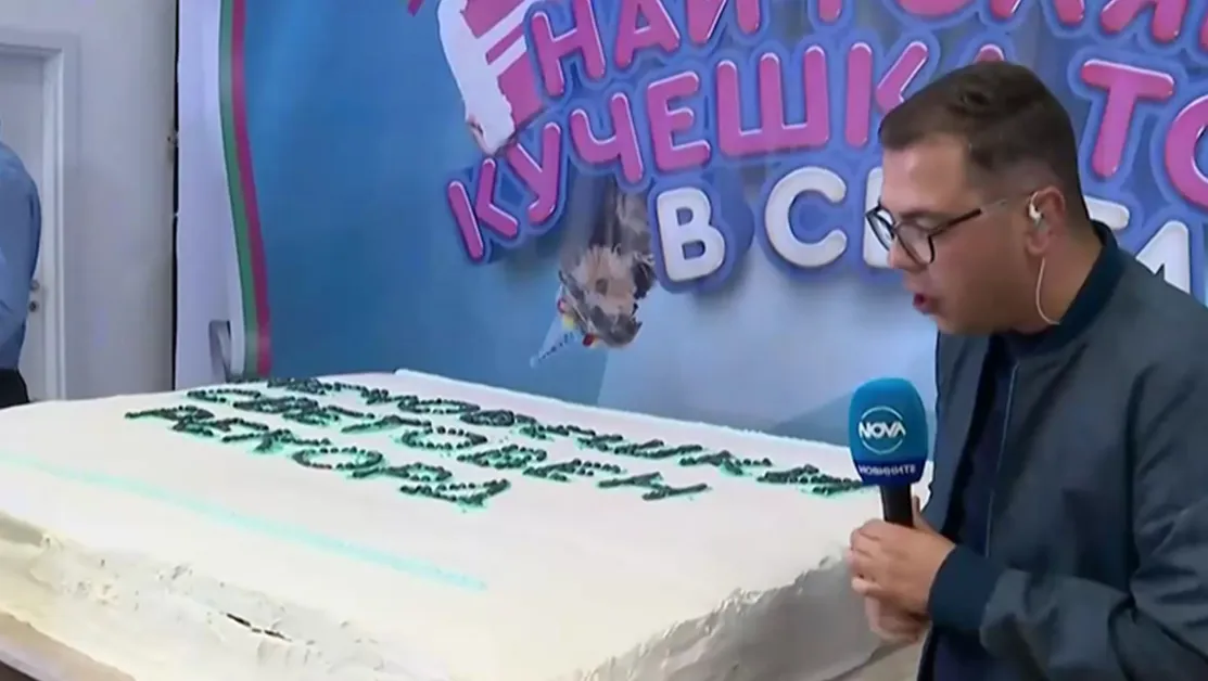 България влезе в Книгата на Гинес с най-голямата кучешка торта в света