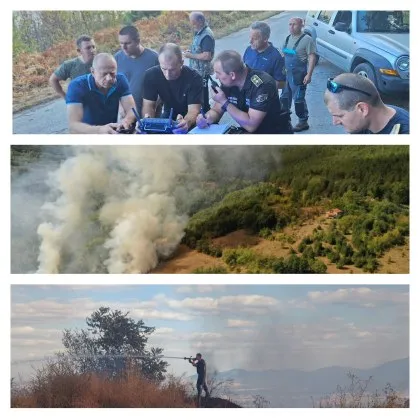 Големият горски пожар в района на село Горнослав бе овладян