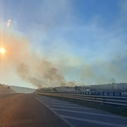 Част от автомагистрала Хемус в района на село Български извор