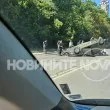 Кола се обърна в София, има тежко ранени СНИМКА