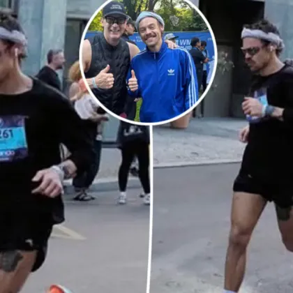 Английският певец и автор на песни Хари Стайлс пробяга Берлинския