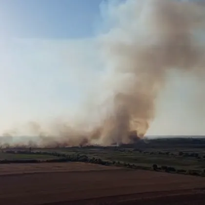 Големият пожар който обхвана над 500 декара в защитената местност