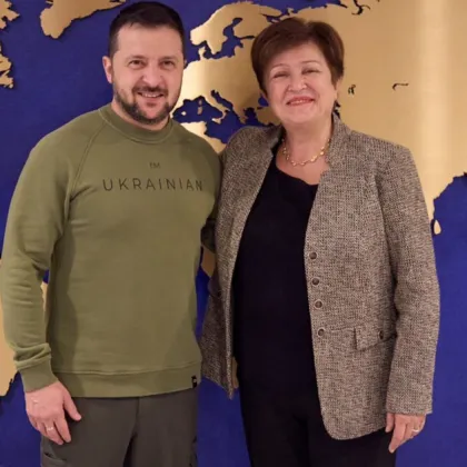 Срещнах се с управляващия директор на Международния валутен фонд Кристалина