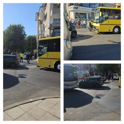 Сериозен пътен инцидент стана днес пред заведението Карамел в Несебър