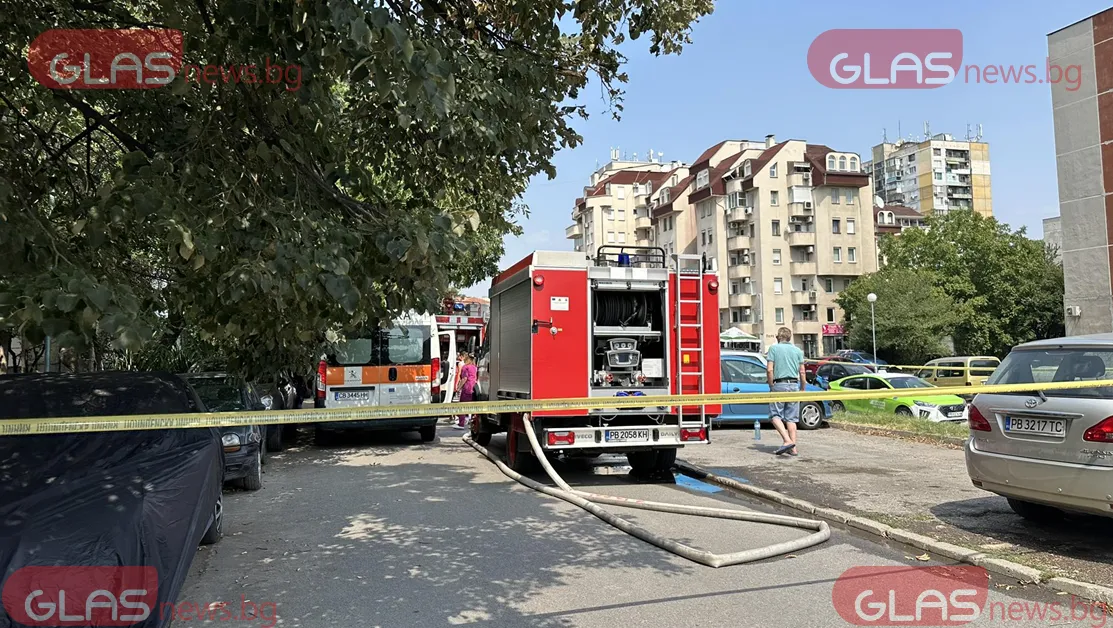 Пожар в подземен гараж наложи евакуация на блок в Пловдив