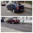 Четири паркоместа, два автомобила и един цар на улица СНИМКИ