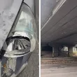 Парче бетон се стовари върху кола с дете в нея СНИМКИ