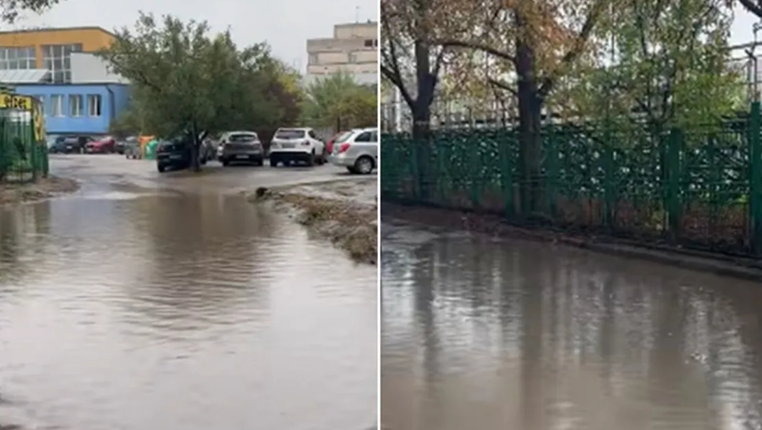 Участък около СУ се превръща в "мини езеро" при всеки дъжд ВИДЕО