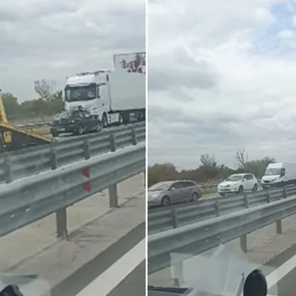 Катастрофа блокира движението на АМ "Тракия" край Белозем ВИДЕО