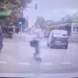 Тротинеткаджийка изненада всички шофьори във Варна ВИДЕО