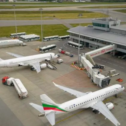 Поради форсмажорни обстоятелства и планирана национална стачка днес на летище