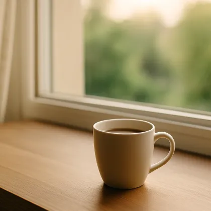 Събота сутрин Алармата не звъни Кафето е тихо без графици