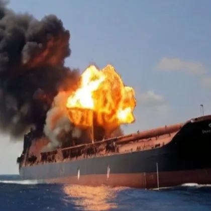 Експлозия е станала на борда на танкер плаващ под флага