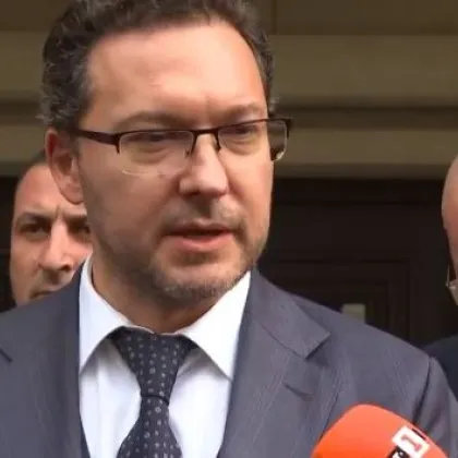 Министърът на вътрешните работи Даниел Митов и висшият мениджмънт на