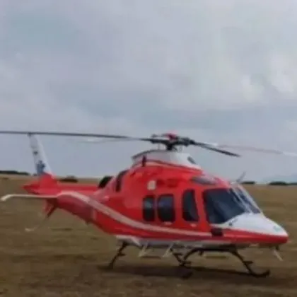 Спасителна акция с въздушна линейка след пожар в частен дом