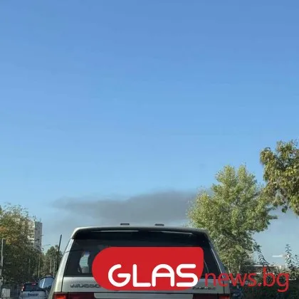 Пожар избухна в Пловдив, гъст дим се издига над града СНИМКА