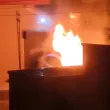 Кола горя в София