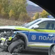 Катастрофа между полицейска кола и лек автомобил край Пирдоп
