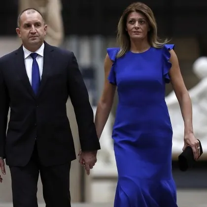 Президентът Румен Радев заедно със съпругата си Десислава Радева