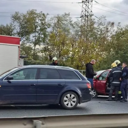 Катастрофа затруднява движнието на Околовръстното на София съобщават очевидци в