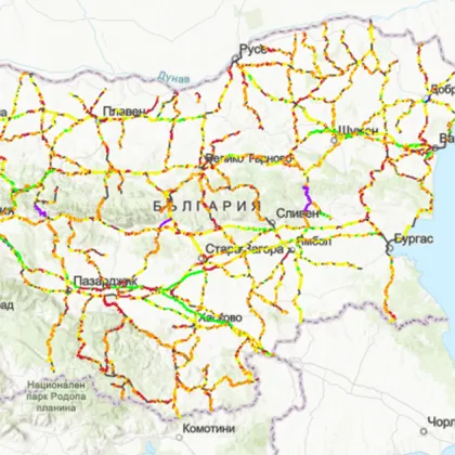 Нова пътна карта разкрива опасните и рискови за шофиране участъци у нас Нова пътна карта разкрива опасните и рискови за шофиране участъци у нас