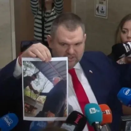 Лидерът на ДПС Ново начало Делян Пеевски показа в парламентарните кулоари