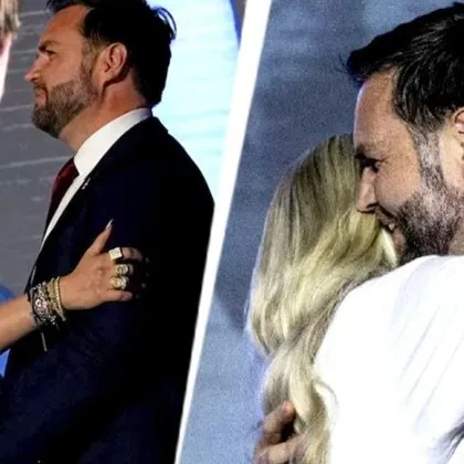 Джей Ди Ванс и вдовицата на Чарли Кърк в скандална близост ВИДЕО