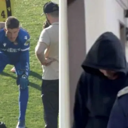 Мъжът който хвърли бутилка с вода и удари по главата