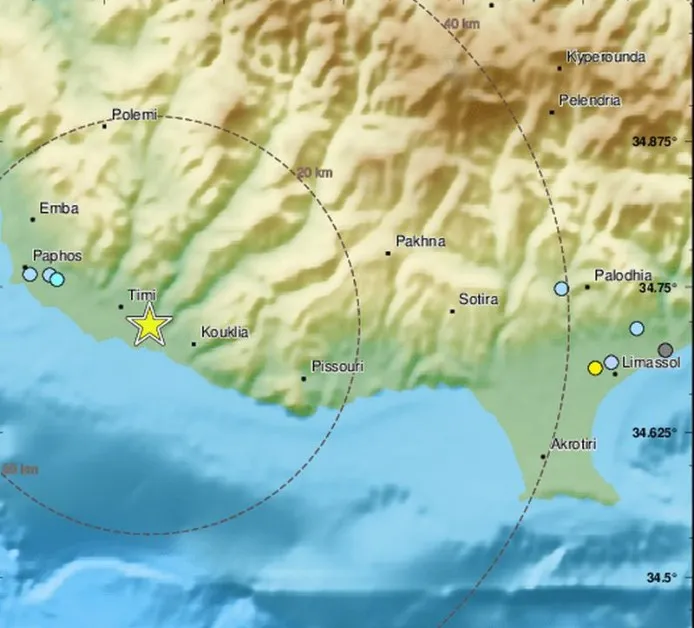 Кипър отново се разтресе: второ земетресение от 5,3 по Рихтер за деня