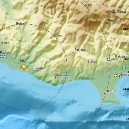 Кипър отново беше разтърсен от земетресение с магнитуд 5 3 по