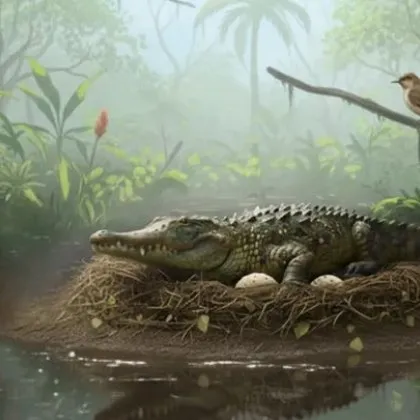 Откриха следи от крокодили, които са се катерили по дърветата