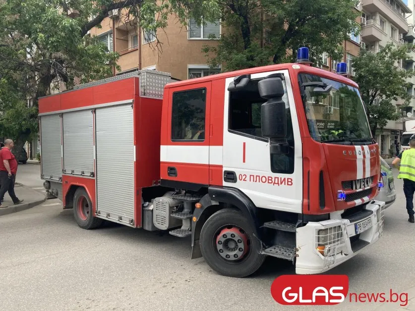 Павилион за вестници изгоря в Пловдив