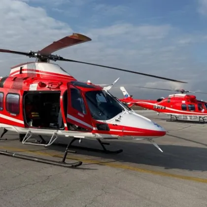 Втори случай на пациент транспортиран с медицински хеликоптер от болницата