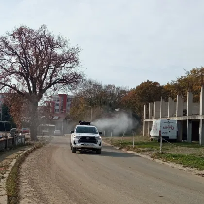 Община Несебър извърши мащабна дезинфекция в района на ваканционно селище